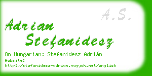 adrian stefanidesz business card